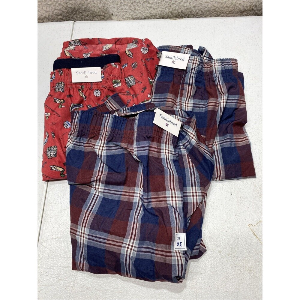 Mens Saddlebred Boxer Shorts 3X / 3 Pair Lot